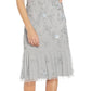 Vestido tubinho com contas Adrianna Papell feminino cinza tamanho 8
