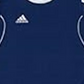 Camisa de futebol juvenil Adidas Squadra 13, nova, azul-marinho/branca, tamanho GG