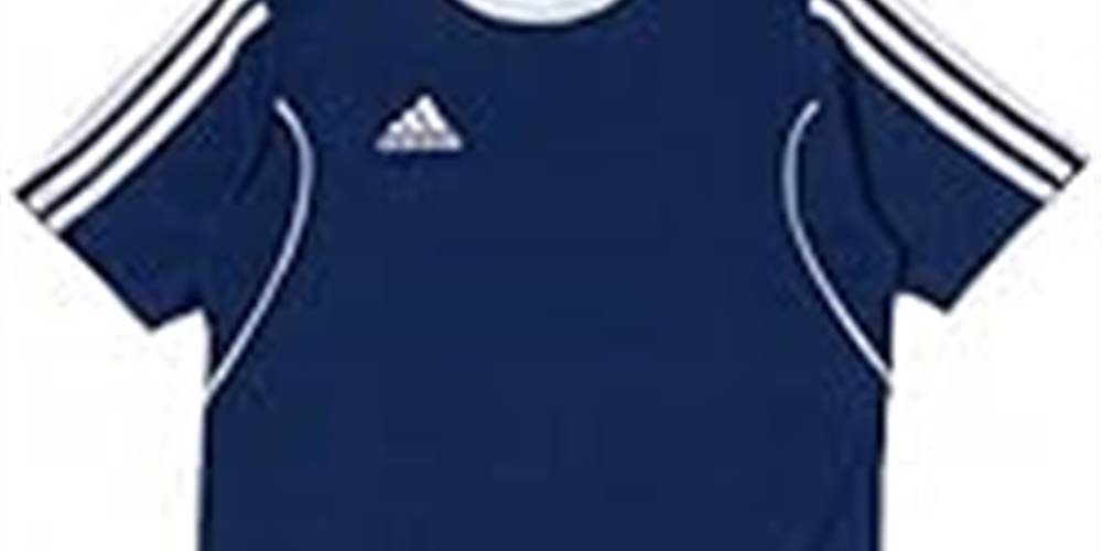 Camisa de futebol juvenil Adidas Squadra 13, nova, azul-marinho/branca, tamanho GG