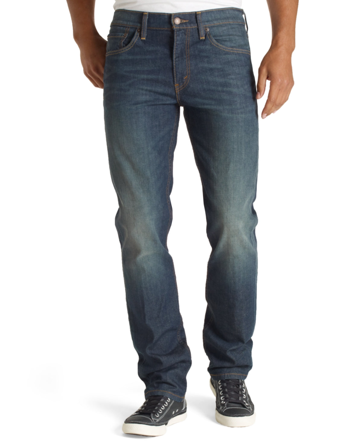 Calça jeans Levi's 514 Straight Fit masculina, azul, tamanho 38 x 32