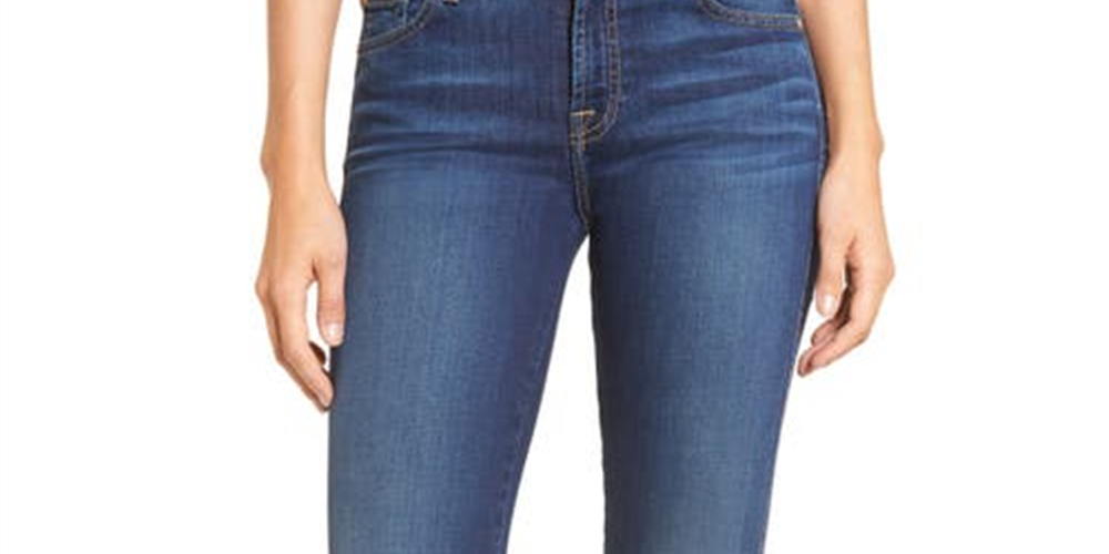 7 For All Mankind Feminino em Azul Duquesa Tamanho 31