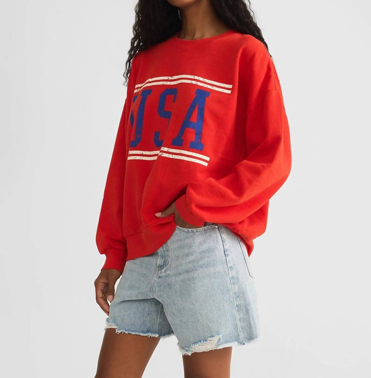 Z Supply - Usa Sunday Crewneck Sweatshirt