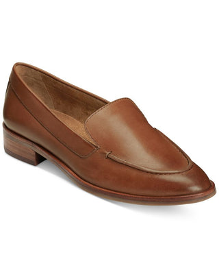 Aerosoles Women's Shoes Bone Leather Loafers Brown Size 6.5