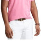 Camisa polo Ralph Lauren Classic Fit Performance Masculina Rosa Tamanho P