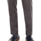 Terno de flanela masculino Bar III Slim Fit, calças separadas, cinza, tamanho 29X30
