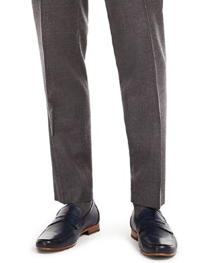 Terno de flanela masculino Bar III Slim Fit, calças separadas, cinza, tamanho 29X30