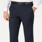 Michael Kors Masculino Classic Fit Airsoft Stretch Azul-petróleo Xadrez Terno Calça Separada Azul Tamanho 44X34