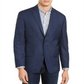 Casaco esportivo xadrez clássico masculino Michael Kors, azul, tamanho 44