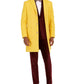 Sobretudo masculino Tallia Solid amarelo tamanho grande
