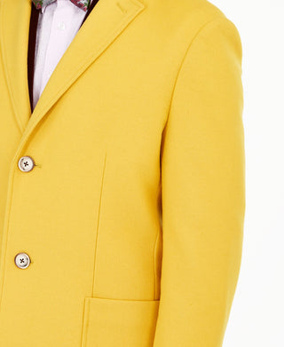 Sobretudo masculino Tallia Solid amarelo tamanho grande