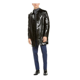 Casaco masculino preto forrado com pele sintética TALLIA ORANGE tamanho grande