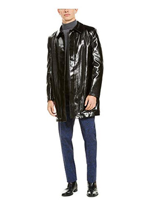 Casaco masculino preto forrado com pele sintética TALLIA ORANGE tamanho grande