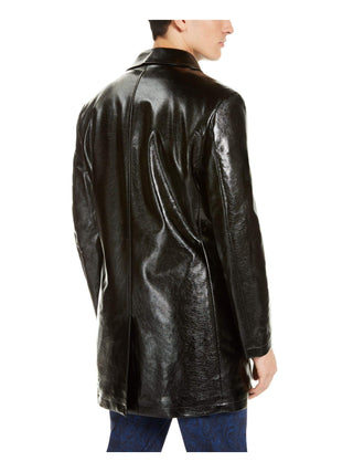 Casaco masculino preto forrado com pele sintética TALLIA ORANGE tamanho grande