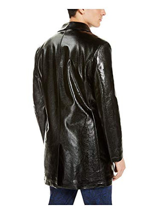 Casaco masculino preto forrado com pele sintética TALLIA ORANGE tamanho grande