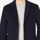 Sobretudo Tommy Hilfiger Addison Wool Blend Trim Fit Masculino Azul Tamanho 44