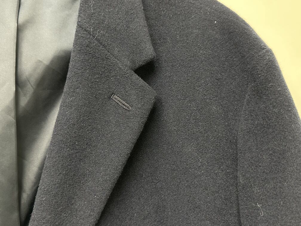 Sobretudo Tommy Hilfiger Addison Wool-Blend Trim Fit Masculino Azul Tamanho 46