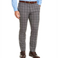 Calça social masculina Calvin Klein Slim Fit Stretch Xadrez resistente a rugas Cinza Tamanho 32X29