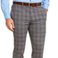 Calça social masculina Calvin Klein Slim Fit Stretch Xadrez resistente a rugas Cinza Tamanho 32X29