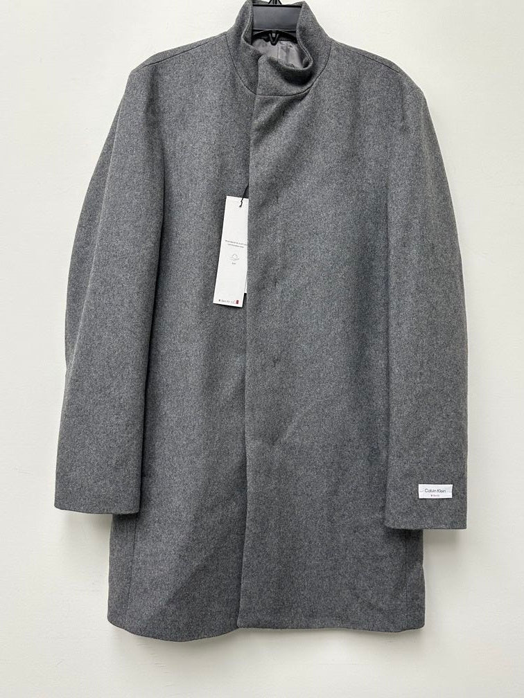 Sobretudo Calvin Klein Mayden Slim-Fit Masculino Cinza Tamanho 40