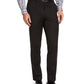 Calça de terno média masculina Izod Classic Fit preta tamanho 40x32