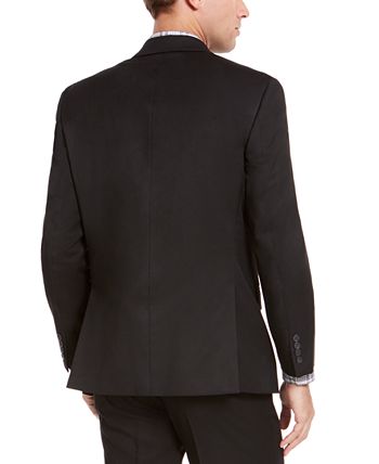 Jaquetas de terno masculinas Izod Classic Fit pretas, tamanho 44