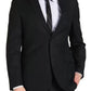 Jaqueta elástica masculina Michael Kors Modern Fit Airsoft, preta, tamanho 48