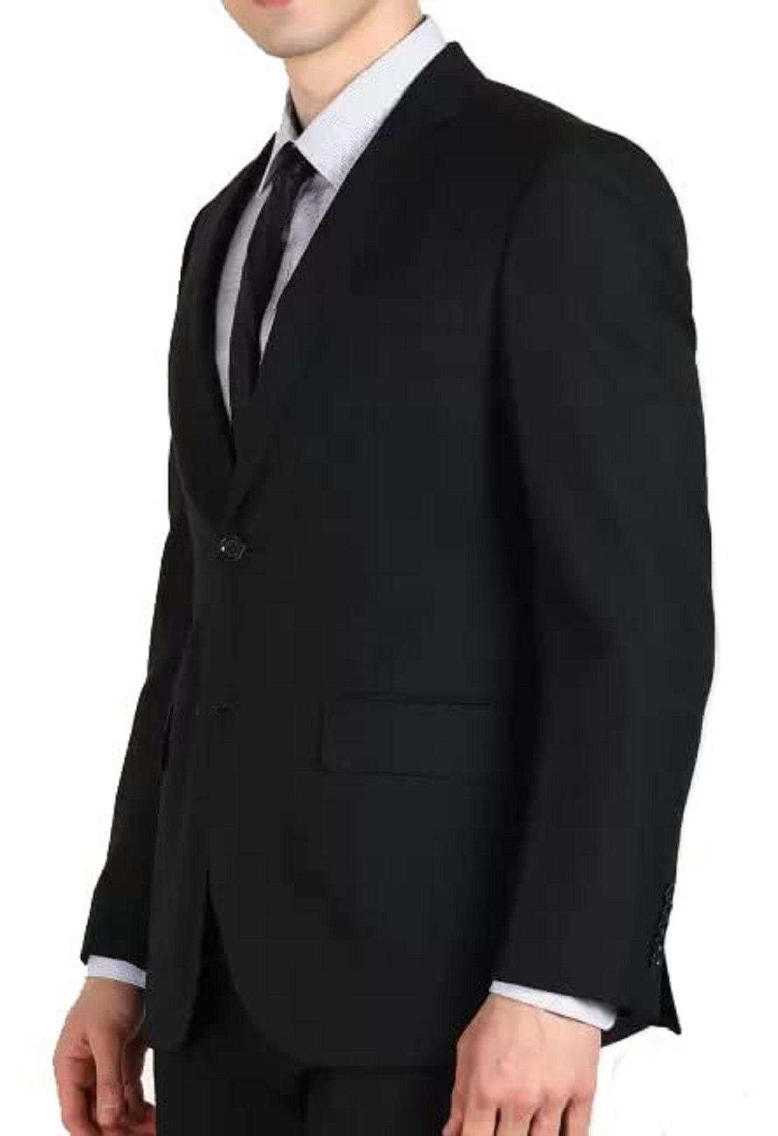 Jaqueta elástica masculina Michael Kors Modern Fit Airsoft, preta, tamanho 48