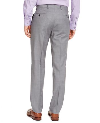 Calça elástica para airsoft Michael Kors masculina, ajuste moderno, cinza, tamanho 34x30