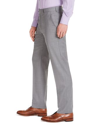 Calça elástica para airsoft Michael Kors masculina, ajuste moderno, cinza, tamanho 34x30
