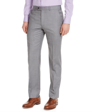 Calça elástica para airsoft Michael Kors masculina, ajuste moderno, cinza, tamanho 38x30