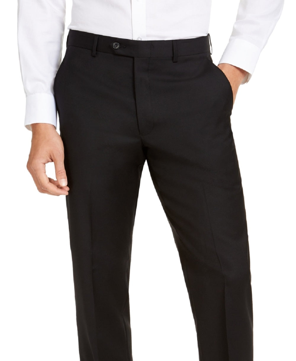 Calça elástica masculina Michael Kors Modern Fit Airsoft preta tamanho 38x32