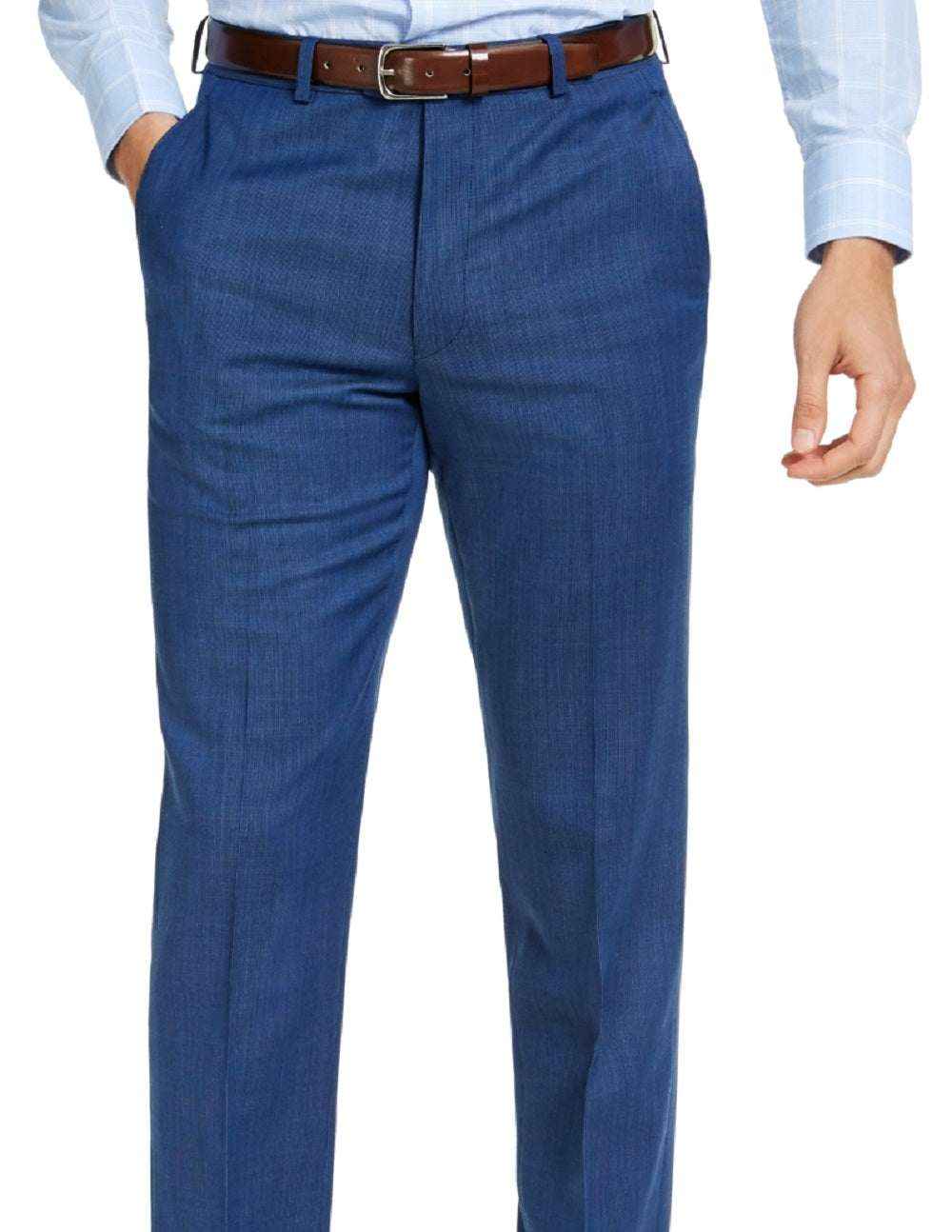 Calça elástica para airsoft masculina Michael Kors Modern Fit, azul, tamanho 32x30