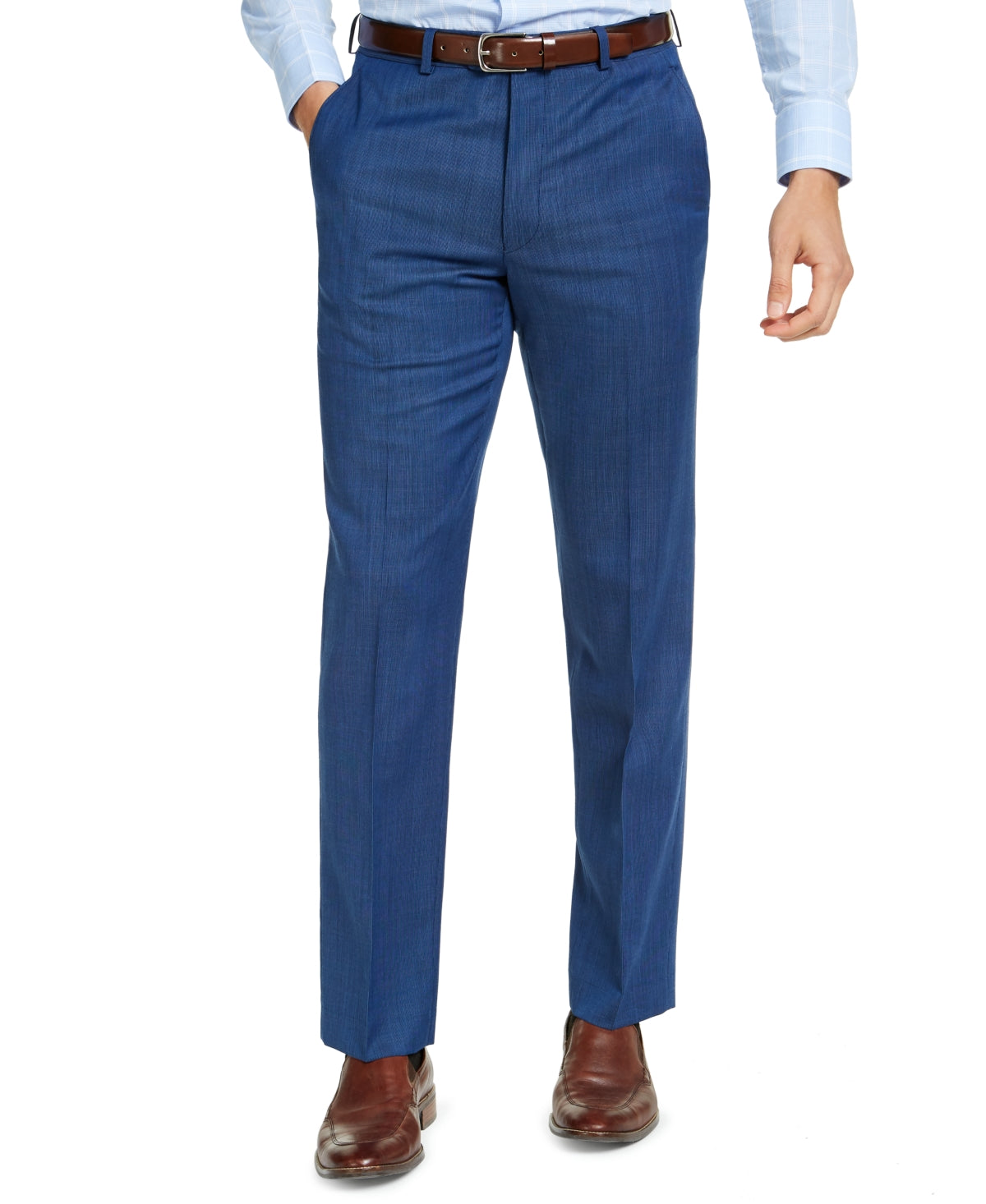 Calça elástica para airsoft masculina Michael Kors Modern Fit, azul, tamanho 32x30
