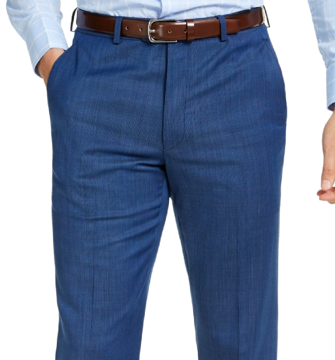 Calça elástica masculina Michael Kors Modern Fit Airsoft azul tamanho 40x30
