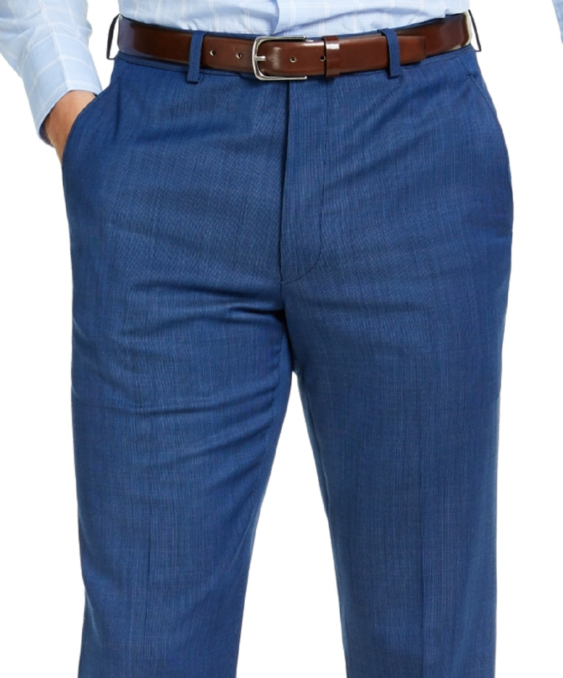 Calça elástica masculina Michael Kors Modern Fit Airsoft azul tamanho 42x32
