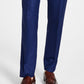 Calça de terno Alfani masculina slim fit elástica sólida azul tamanho 30x32