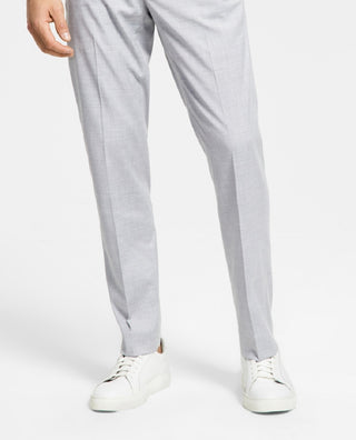 Calça de terno Alfani masculina slim fit stretch sólida cinza tamanho 36x32