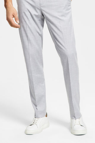 Calça de terno Alfani masculina slim fit stretch sólida cinza tamanho 36x34
