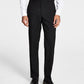 Calça de terno Alfani masculina slim fit elástica sólida preta tamanho 36x30