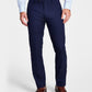 Calça de terno Alfani masculina slim fit elástica sólida azul tamanho 32x30