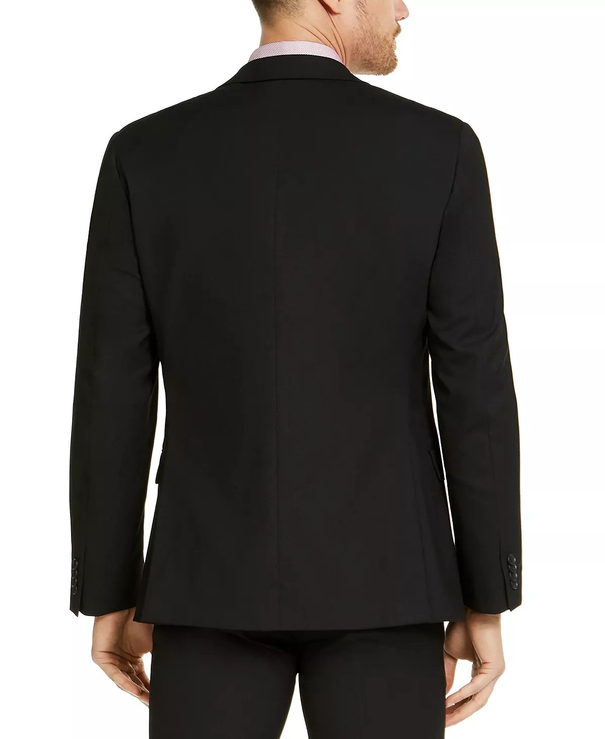 Jaqueta de terno masculina Alfani Slim Fit Stretch Solid, preta, tamanho 36