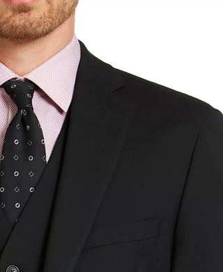 Jaqueta de terno masculina Alfani Slim Fit Stretch Solid, preta, tamanho 36