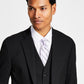 Jaqueta de terno masculina Alfani Slim Fit Stretch Solid, preta, tamanho 40
