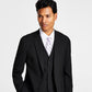 Jaqueta de terno masculina Alfani Slim Fit Stretch Solid, preta, tamanho 42