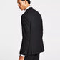 Jaqueta de terno masculina Alfani Slim Fit Stretch Solid, preta, tamanho 44