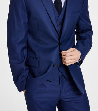 Jaqueta Alfani Masculina Slim Fit Stretch Solid Azul Tamanho 44