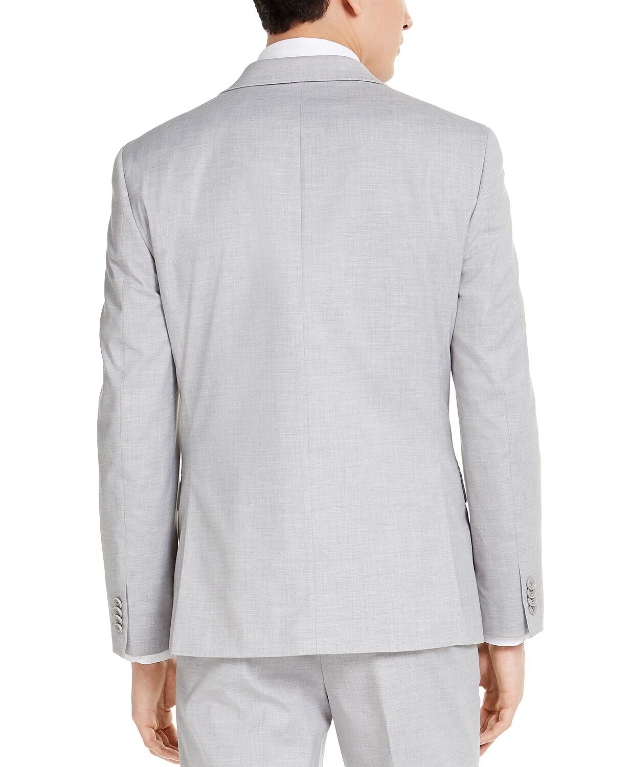 Jaqueta Alfani Masculina Slim Fit Stretch Solid Cinza Tamanho 40