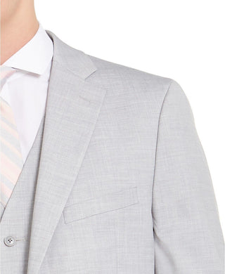 Jaqueta Alfani Masculina Slim Fit Stretch Solid Cinza Tamanho 40