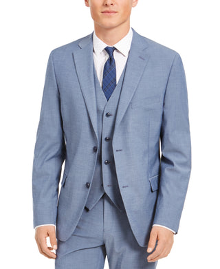 Jaqueta Alfani Masculina Slim Fit Stretch Solid Azul Tamanho 40