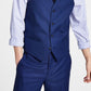 Colete Alfani Masculino Slim Fit Stretch Solid Azul Tamanho Médio